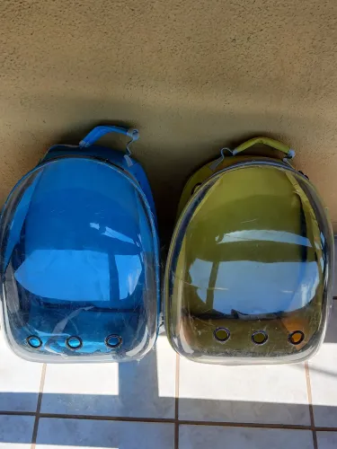 Mochila Pet Astronauta para Gatos/Cães (2 Unidades - Preço de Desapego)