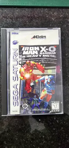 Sega Saturn jogo Iron Man na caixa completo