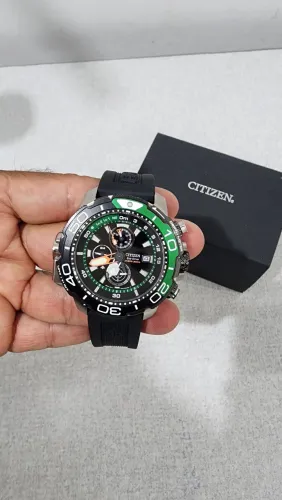 Relógio Citizen Promaster Marine Aqualand Eco-Drive Verde BJ2168-01E