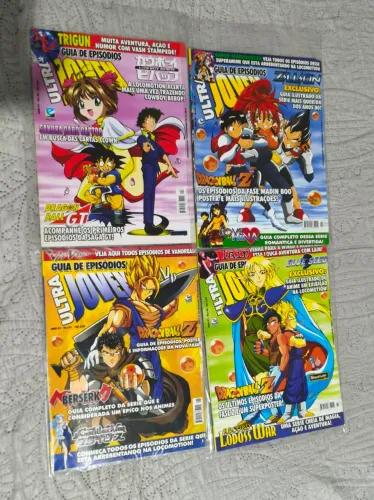 Lotes revistas ultra jovem Guia de episódios, 4 edições completas com poster