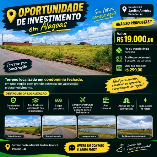Terreno em Condomínio Fechado | Área Comercial | Ótima Localização