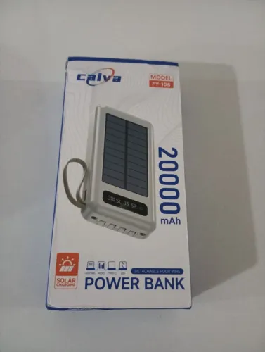 Carregador, carrega qualquer tipo de celular, possuí lanterna e tela solar. Cabo USB 