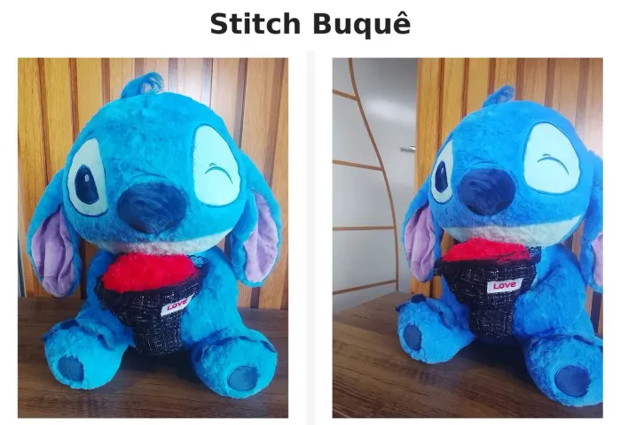 Stitch Romântico Buquê