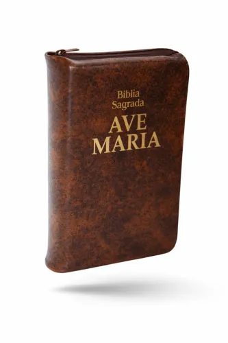 biblia ave maria média ziper católica #nova