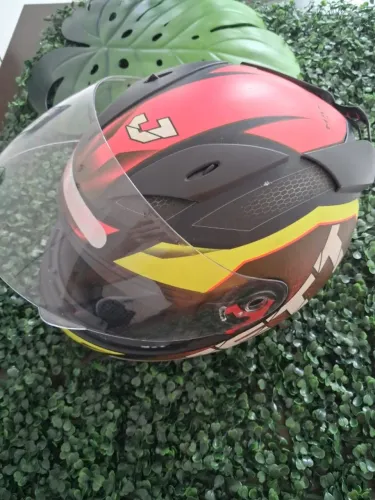 SUPER ACHADO - CAPACETE FECHADO PRO TORK JETT EVO LINE BRILHANTE ROSA - AMARELO TAM. 56