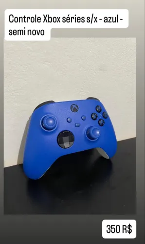 Controle original Xbox séries s/x - AZUL - SEMI NOVO