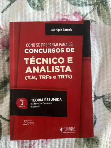 Livro de teoria + livro de questões + gabarito para concursos de tribunais - JUSPODIVM