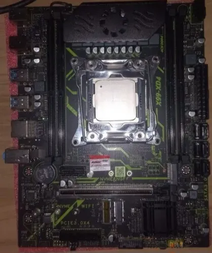 Placa mãe JieShuo X99-D4+processador/E52682-V4.  8 fazes no VRM. Dissipador Ativo.