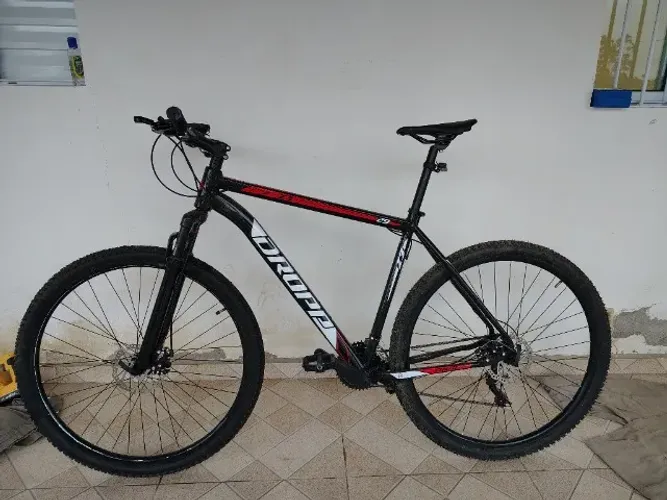 Bicicleta Aro 29 Dropp Z3 Câmbio Shimano 21 Vel Freio Disco Cor Preto/vermelho Tamanho Do