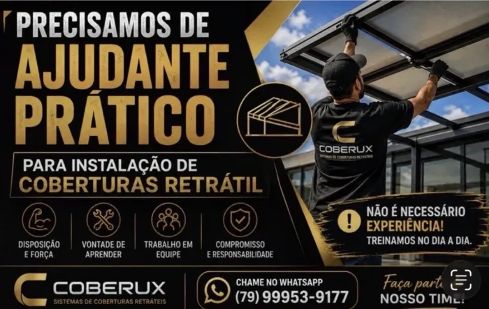 Ajudante prático coberturas retrátil