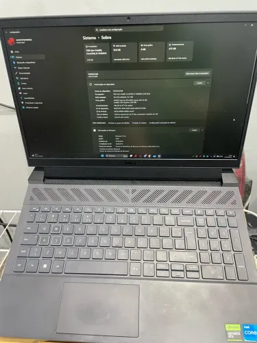 Notebook Gamer Dell G15 5530 i5-13450HX 16GB RTX 4050 SSD 512GB