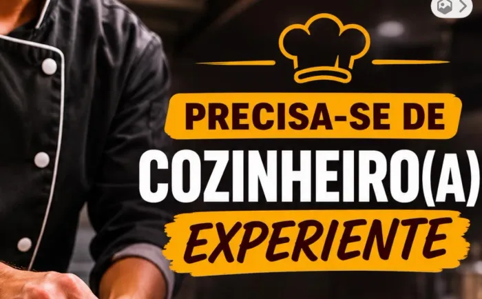 Precisa cozinheiro (a)
