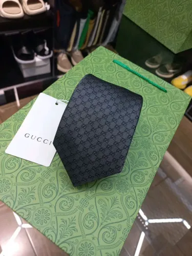 gravata social gucci chumbo seda