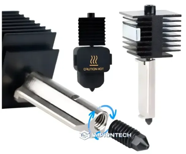 Hotend De Aço Endurecido 0.4mm Bambu Lab A1/a1 Mini