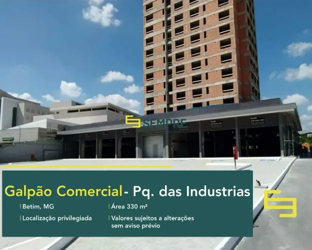 Galpões de alto padrão para locação em Betim