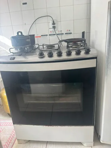 Fogão 5 bocas elétrico funcionando tudo