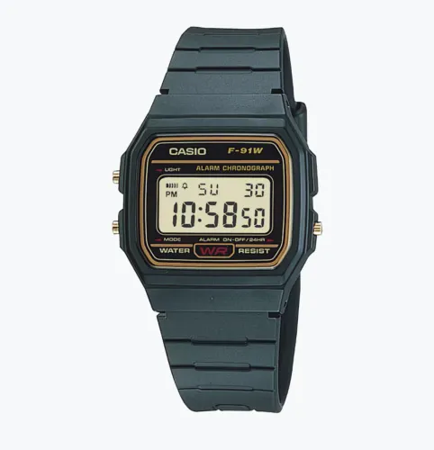 RELÓGIO CASIO Digital F - 91W- 1DG - SC