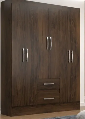 Guarda roupas 6 portas marrom