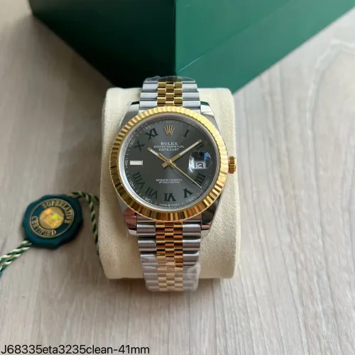 Relógio rolex Day Just aço e ouro misto clean factory 