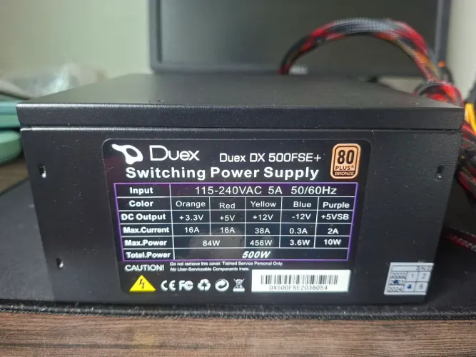 Fonte duex 500w 80plus bronze 