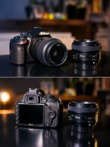 Nikon D3200 + 18-55mm + 35mm F2