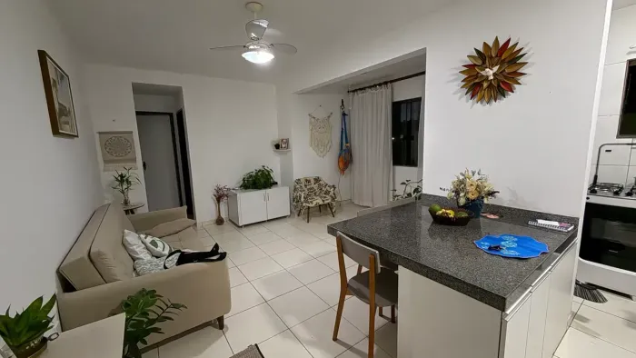 Apartamento 1 quarto, amplo, 54m2, garagem coberta, armários planejados - Piatã