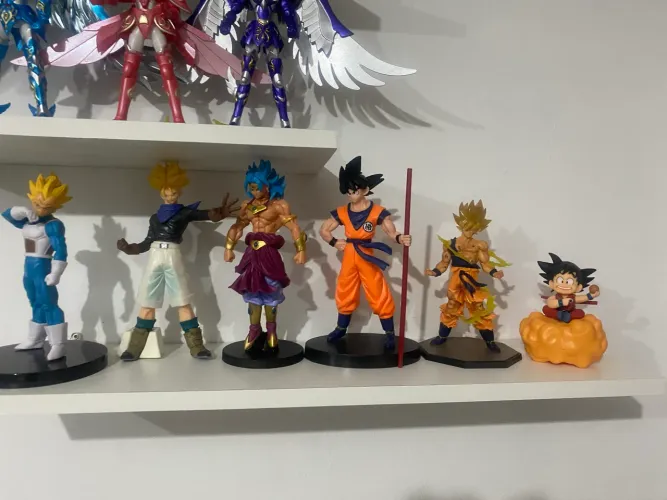 6 Bonecos de Dragon Ball Z Goku Gohan Vegeta