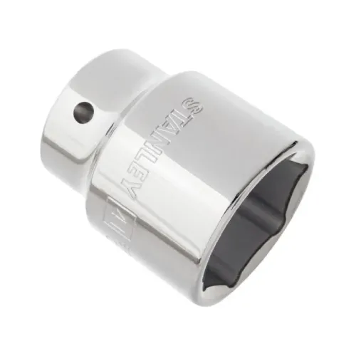Soquete Sextavado 3/4'' 46mm Aço Cr-V Cromado Stanley 89-346
