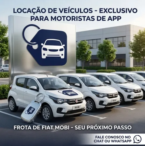 Aluguel de Fiat Mobi para Uber e 99 - Sem Burocracia