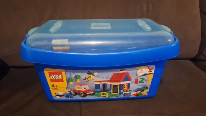 Caixa de Peças Grande LEGO 405 Peças ano 2007 modelo 6166