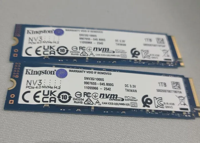 SSD 2x 1TB Kingston NV3 PCIe 4.0 NVMe M.2 SNV3S/1000G