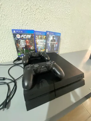 Ps4 Pro completo 2 controles originais 