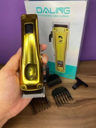 Máquina de Cortar Cabelo sem Fio Dourada Daling DL-1843 an5