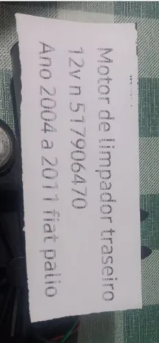 Vendo  limpador traseiro palio