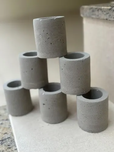 Vasinhos de Cimento Para Suculentas Cactos 