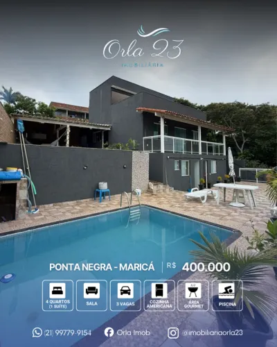 PONTA NEGRA, ORLA 23 IMOBILIÁRIA!! LINDA CASA!!!