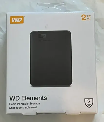 HD Externo Western Digital WD Elements SE WDBJRT0020BBK 2TB preto