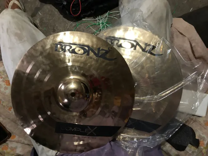 Par chimbal Profissional Bronze Cymbals