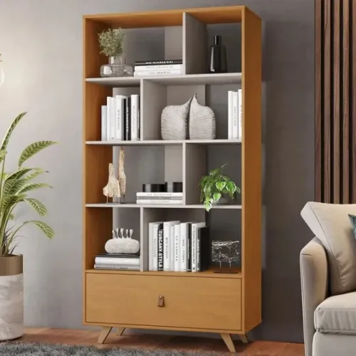 Estante, estante para livros, retro