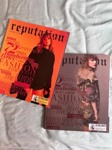 Revistas reputation Taylor Swift Com CD Vol. 1 e Vol. 2