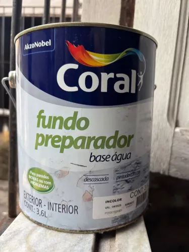 Fundo Preparador Coral 3,6L ? Lacrado, Nunca Usado