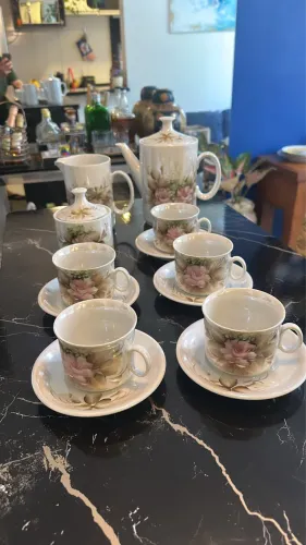 Jogo para já porcelna antiga pintado a mão