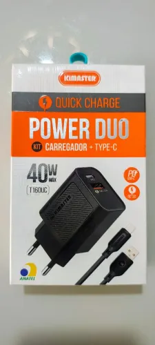 Carregador Turbo USB-C/Type C KIMASTER