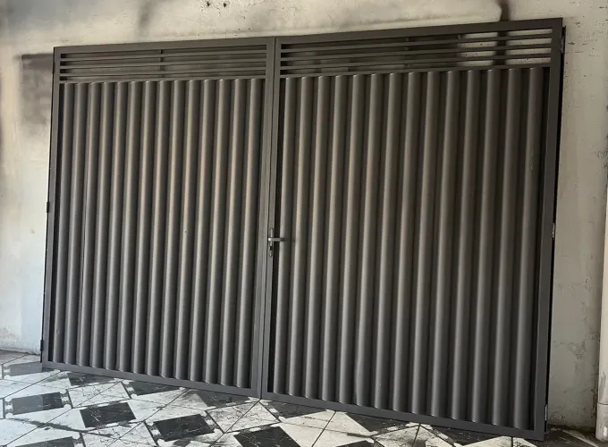Portão 2 folhas pronto para instalação