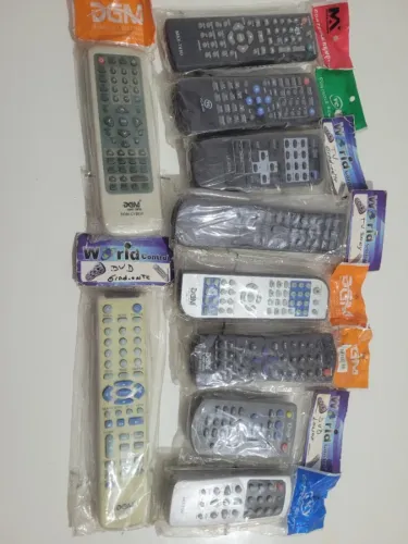Controles Remotos Kit com 10  -  Marcas Variadas (Novos e Usados)