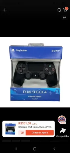 Controle ps4 original lacrado