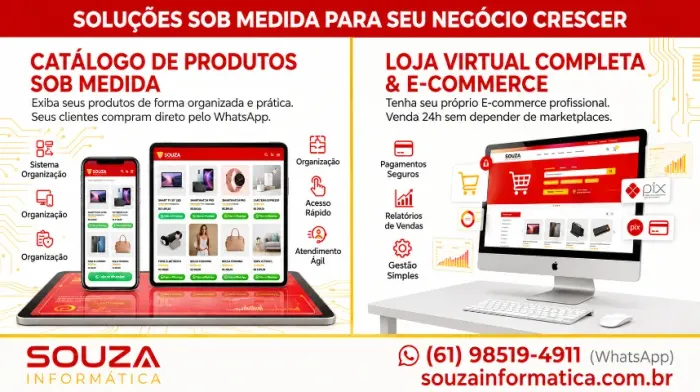 loja virtual or  e-commerce + app | Site instituciona | Site profissional