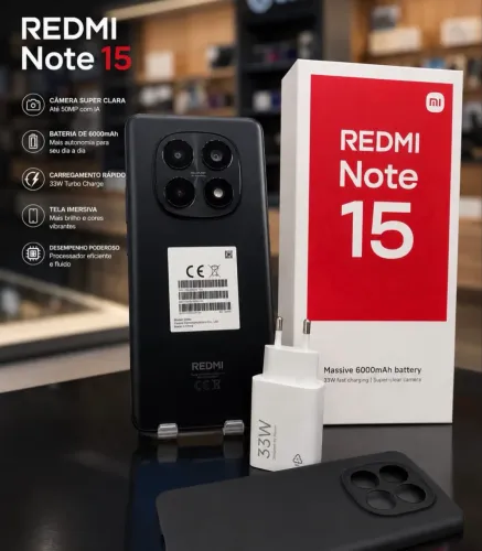 Note 15 4G 256GB Redmi | Lacrado | Pronta Entrega | Até 12x