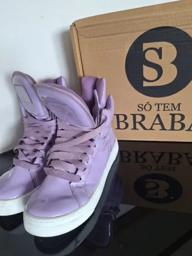 Bota para treino Vivi Winkler Só tem Braba First - Roxa