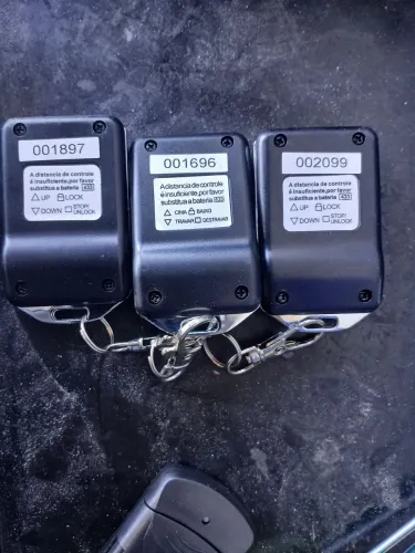 Controle porta automática de enrolar
